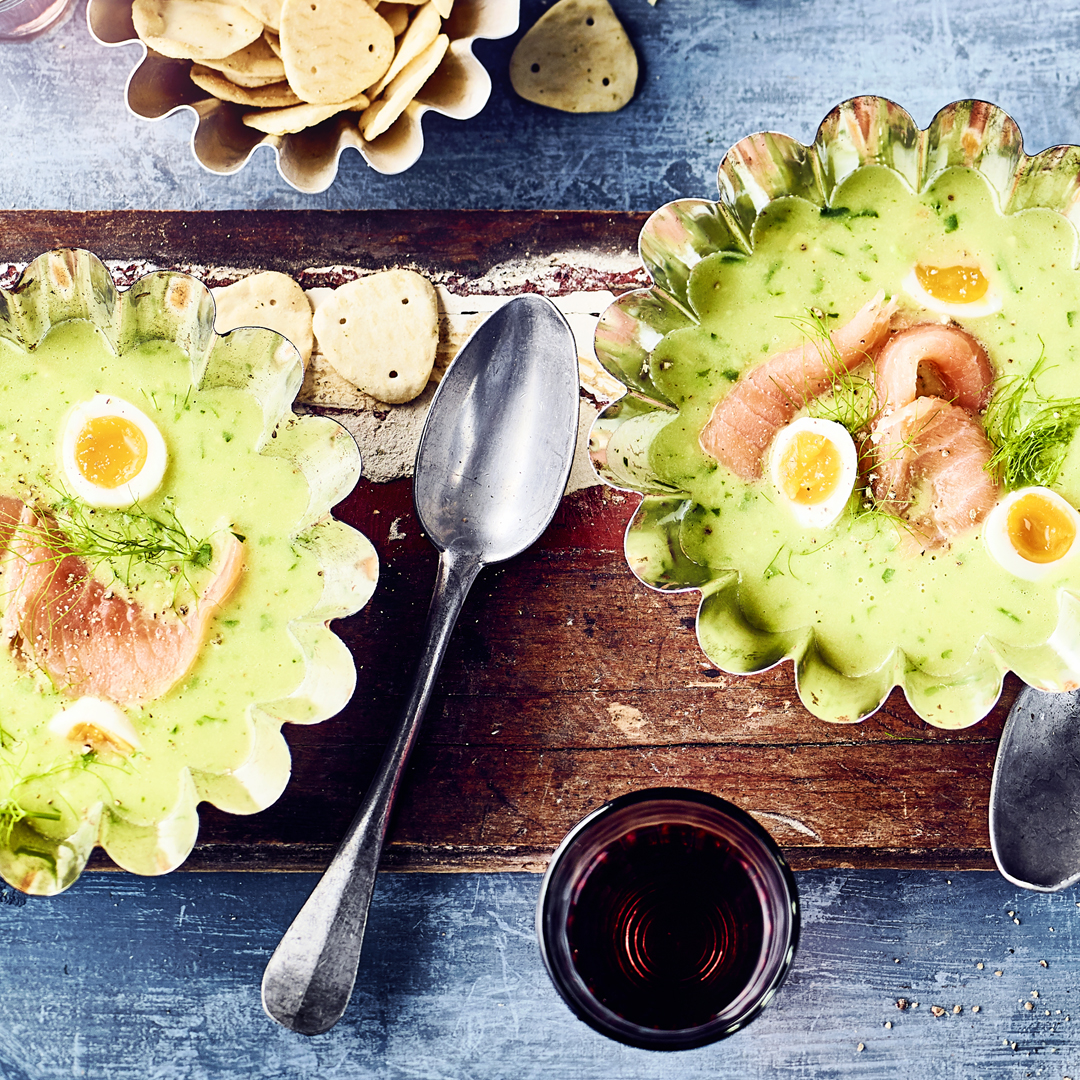 Avocado-Bärlauchsuppe