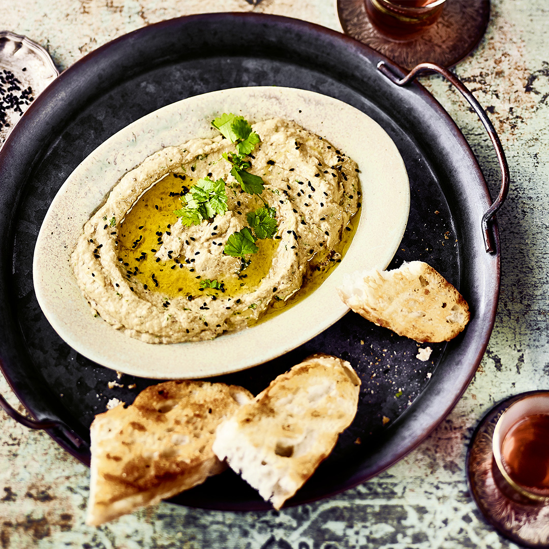 Baba Ganoush mit Koriander