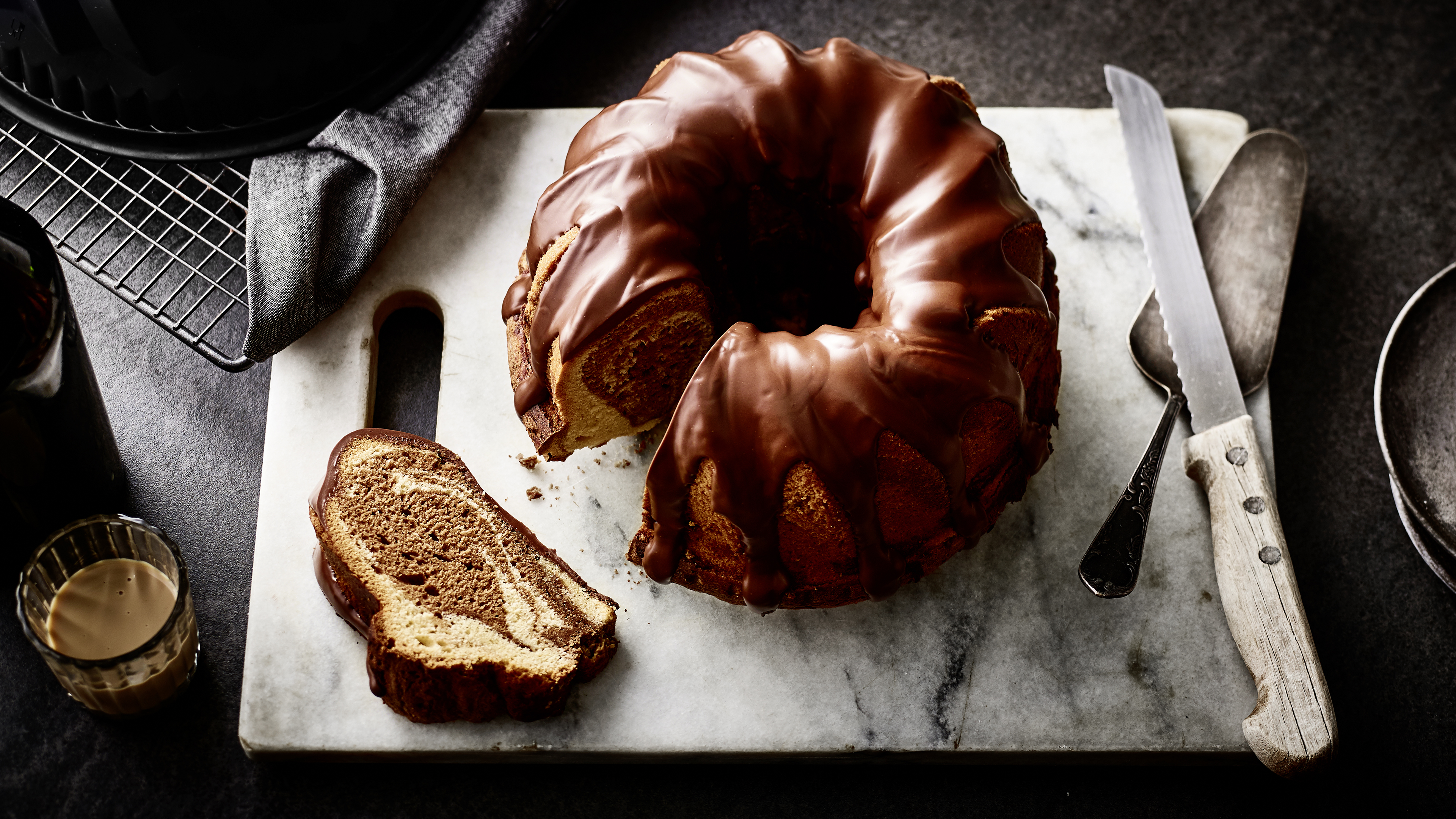 Baileys-Kuchen mit Kakao 