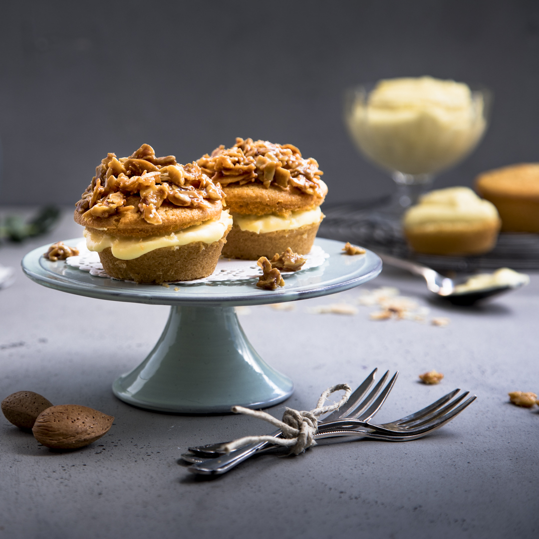 Im Trend: Bienenstich-Cupcakes