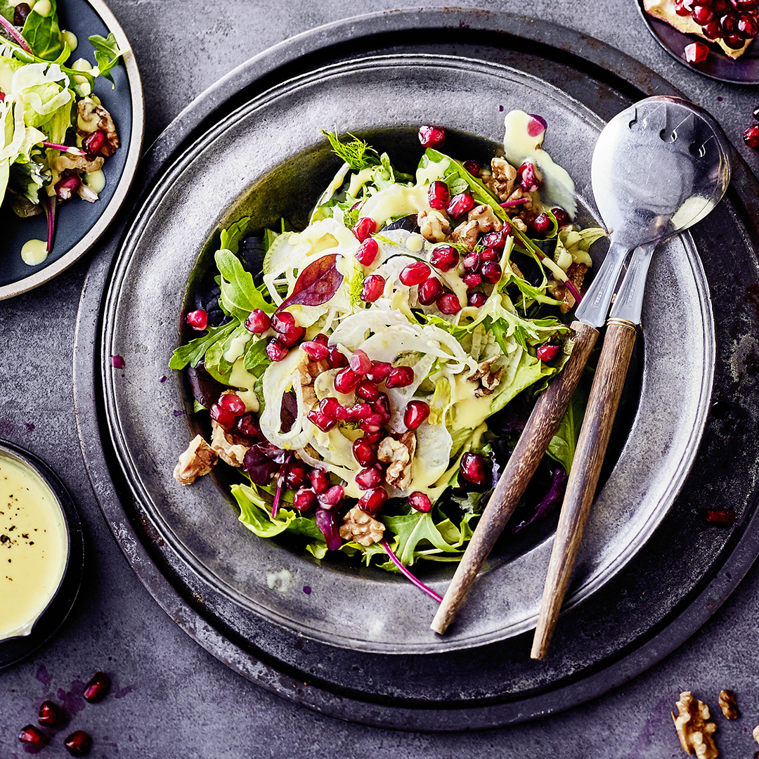 EDEKA Blattsalat mit Granatapfel Rezept