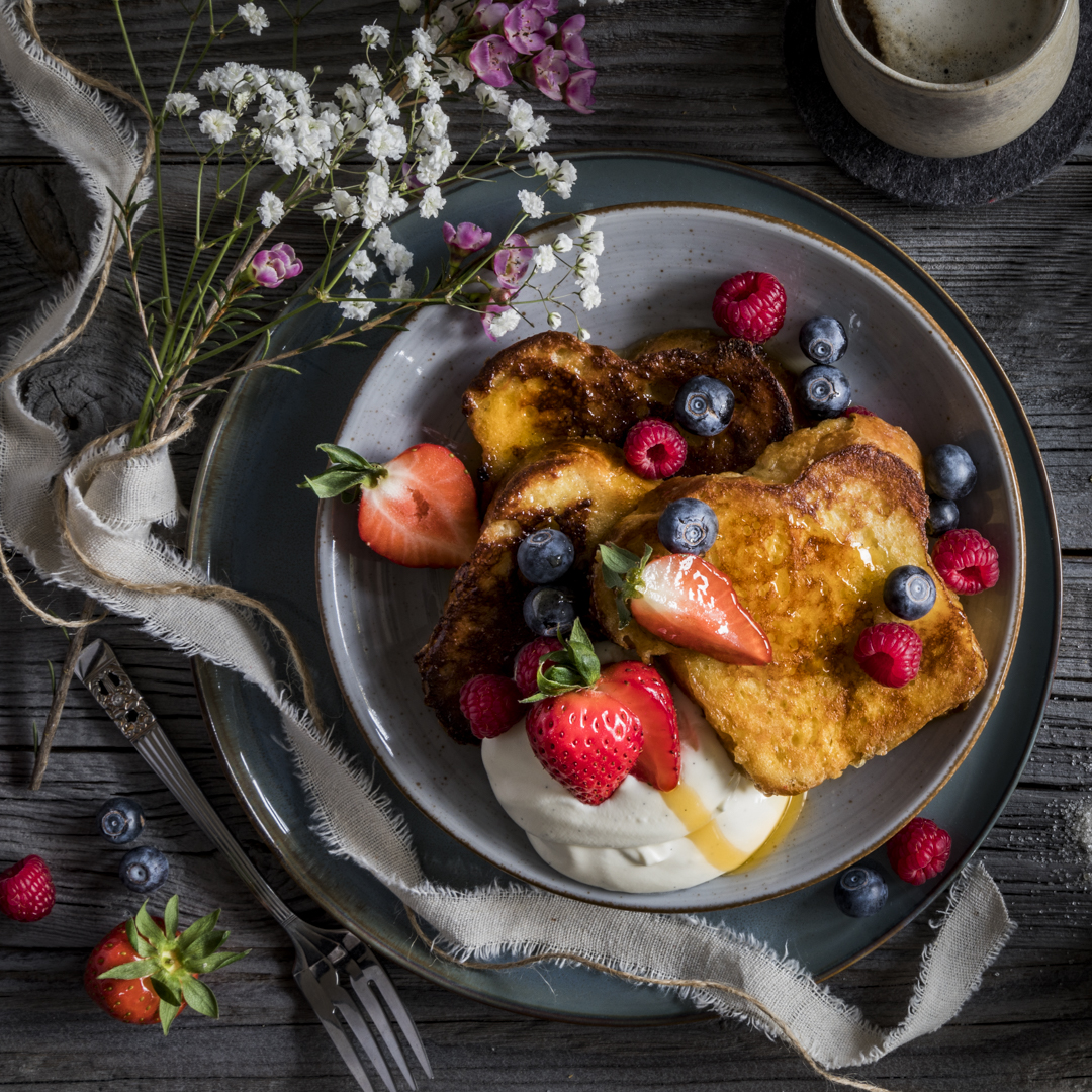 French Toast mit Erdbeeren