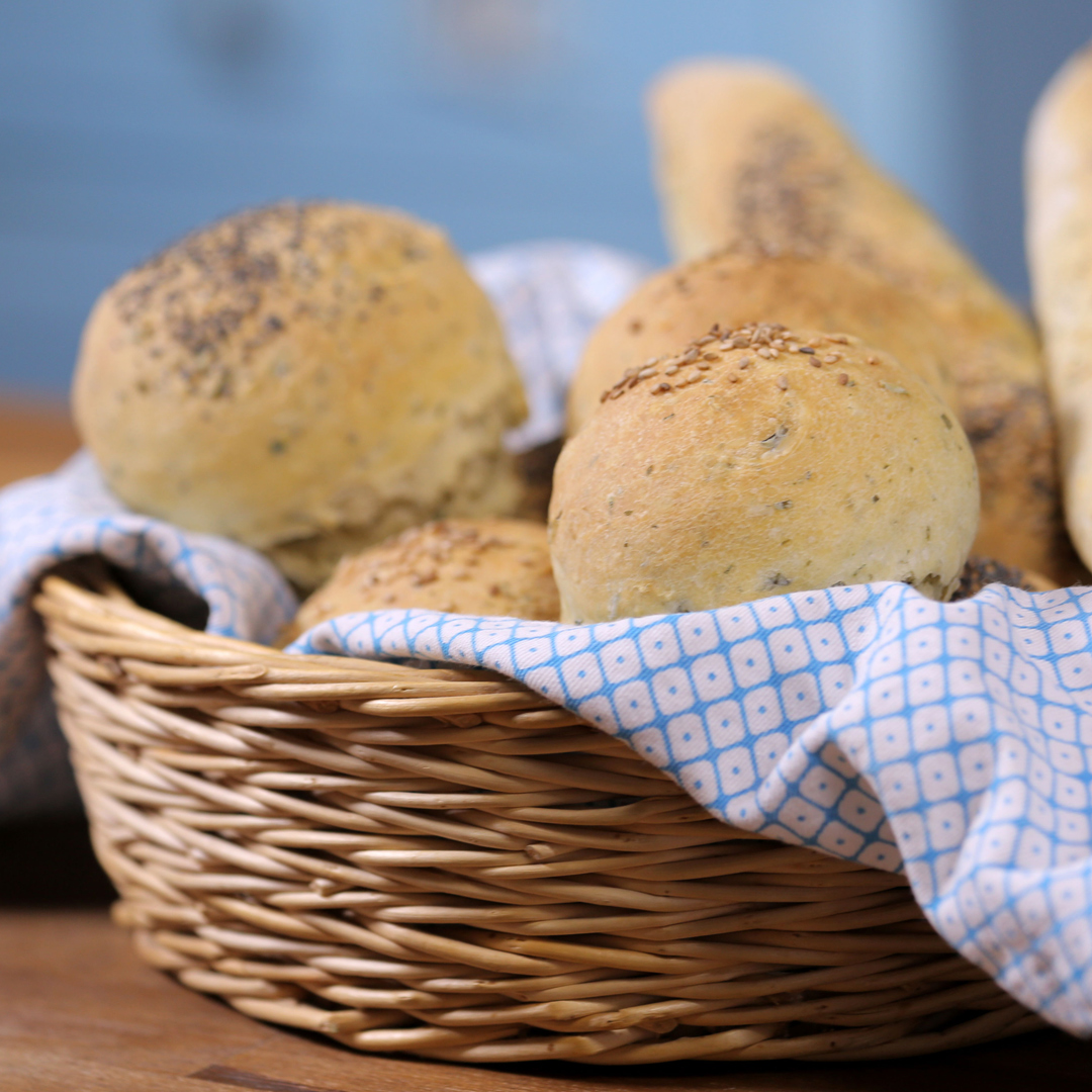 Selbstgebackene Brötchen