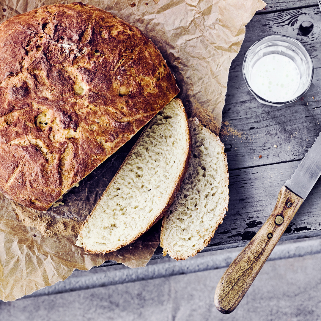 Dieses Brot passt perfekt zu süßen und herzhaften Aufstrichen.