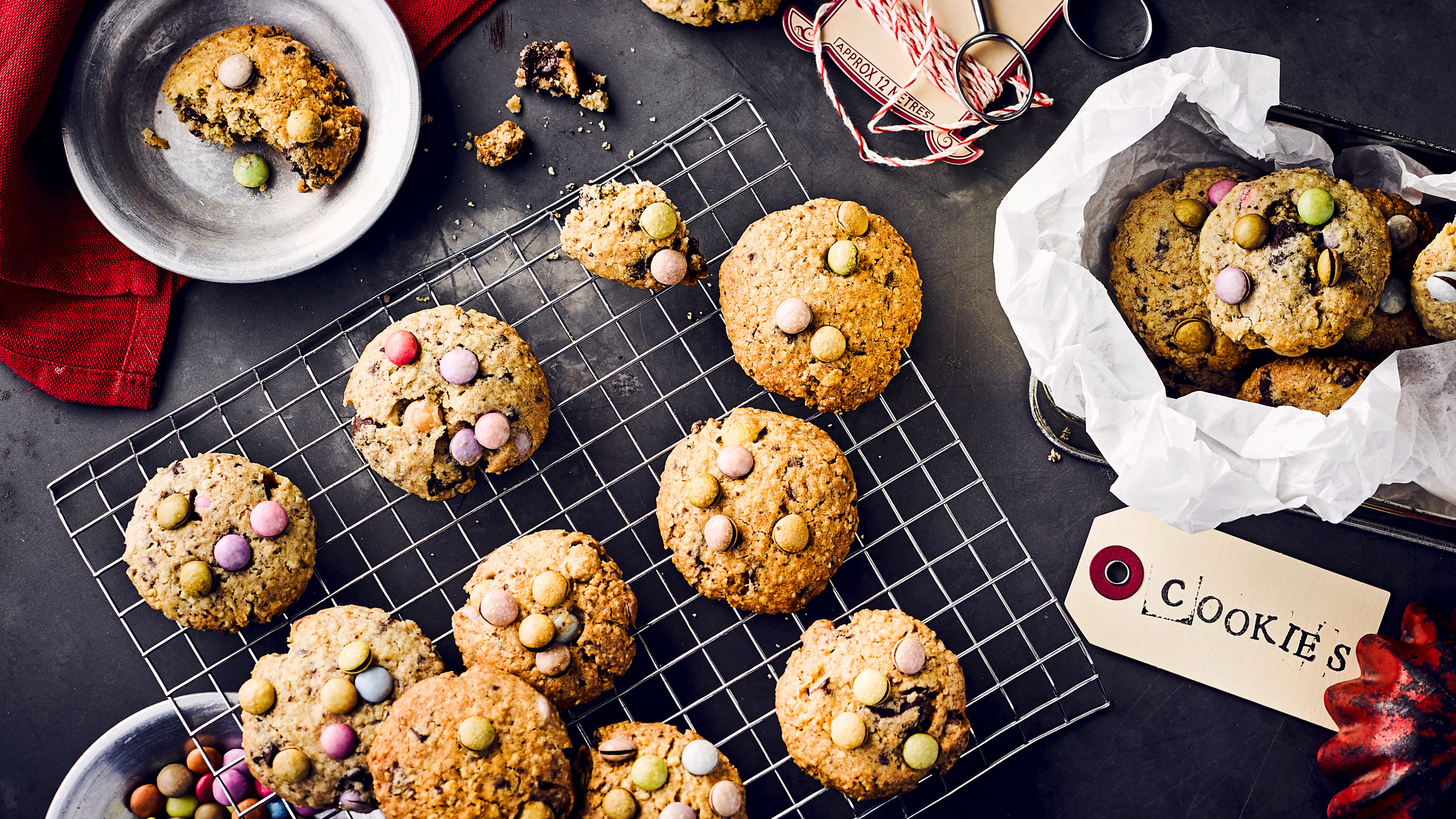 Leckere Cookies mit Smarties