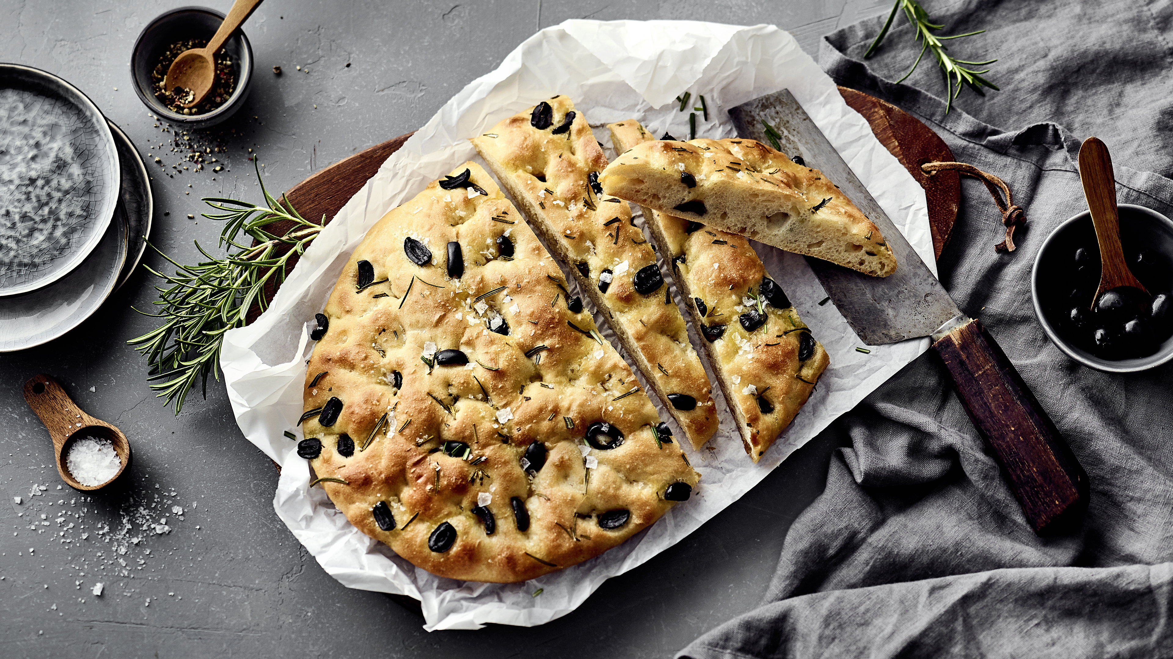 Dinkel-Foccacia