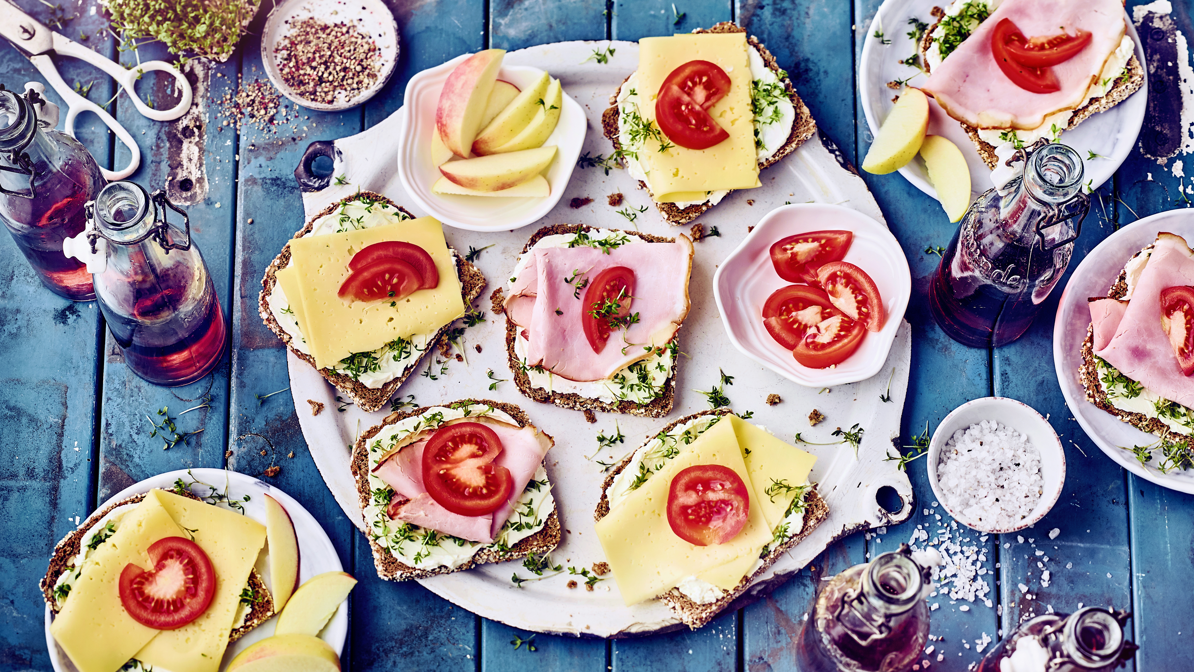 Frischkäsebrot mit Kresse