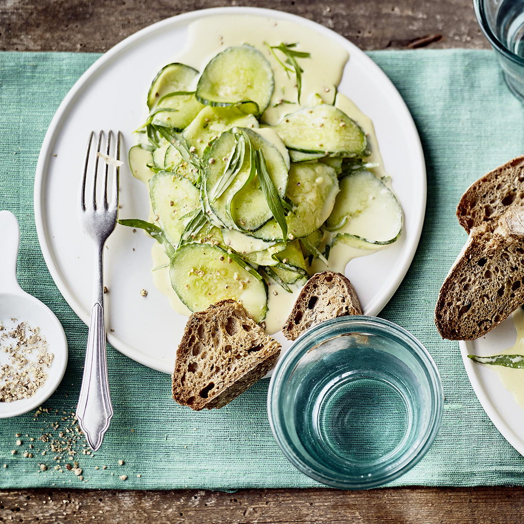 Gurkensalat mit Estragon