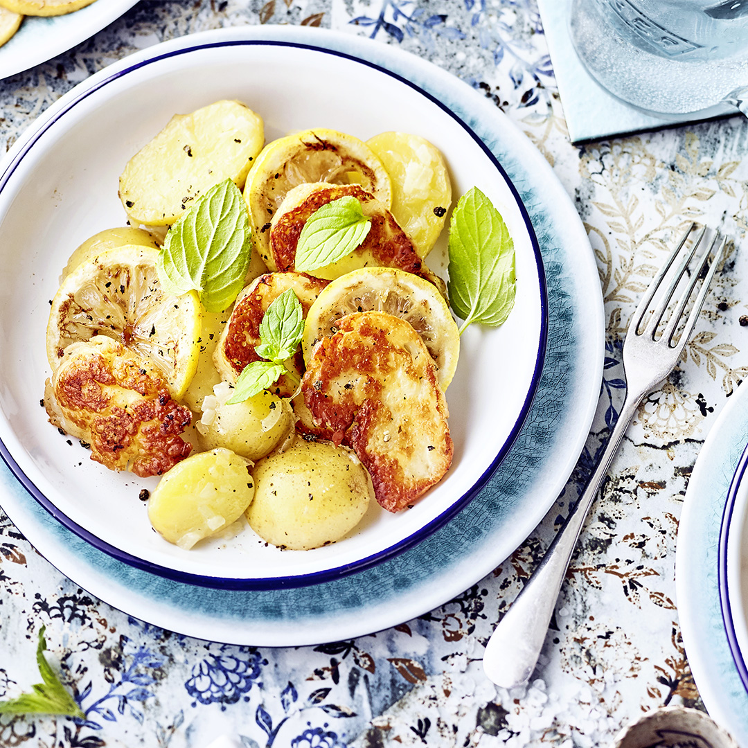 Halloumi mit Kartoffeln