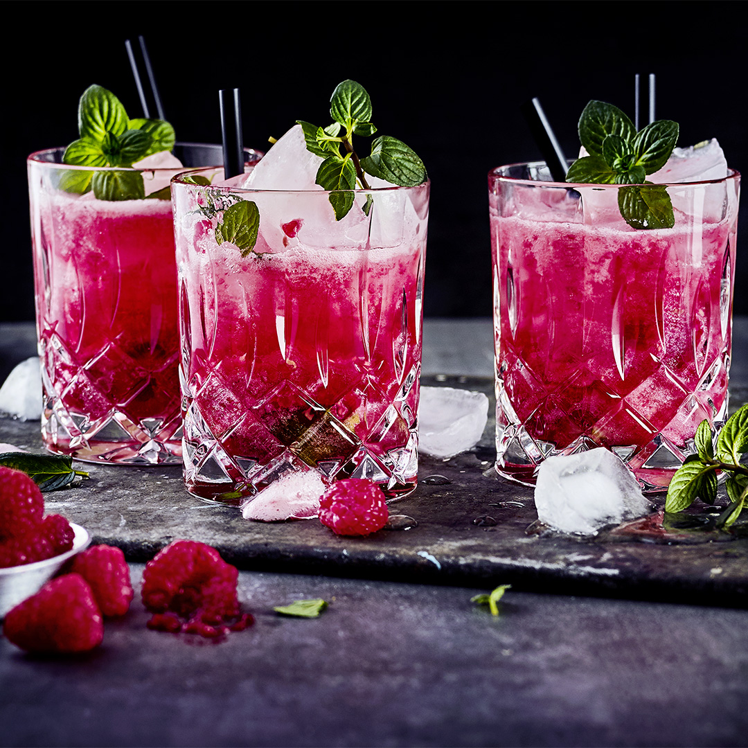 Himbeer Mojito mit Minze