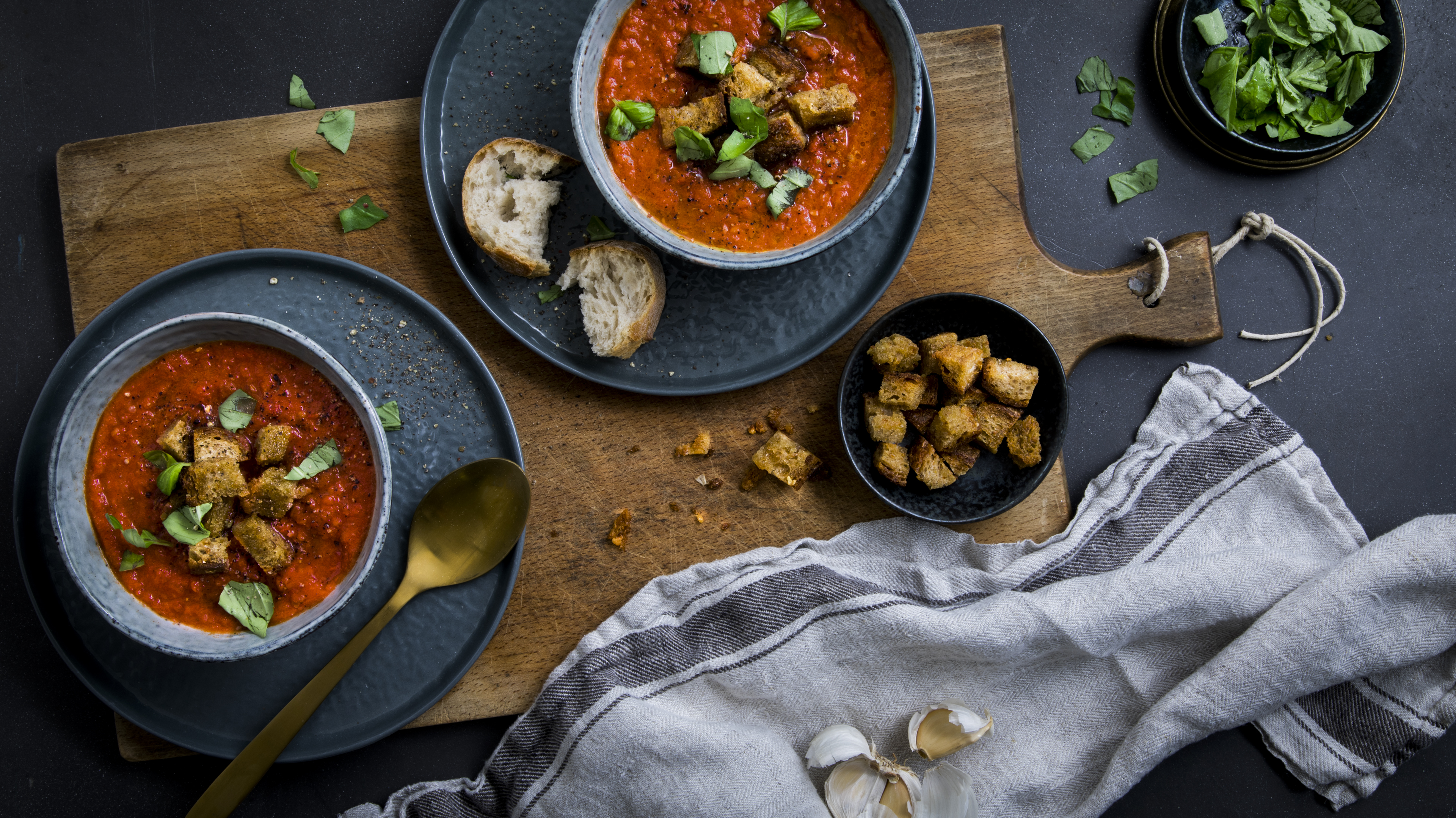 Geröstete Tomatensuppe