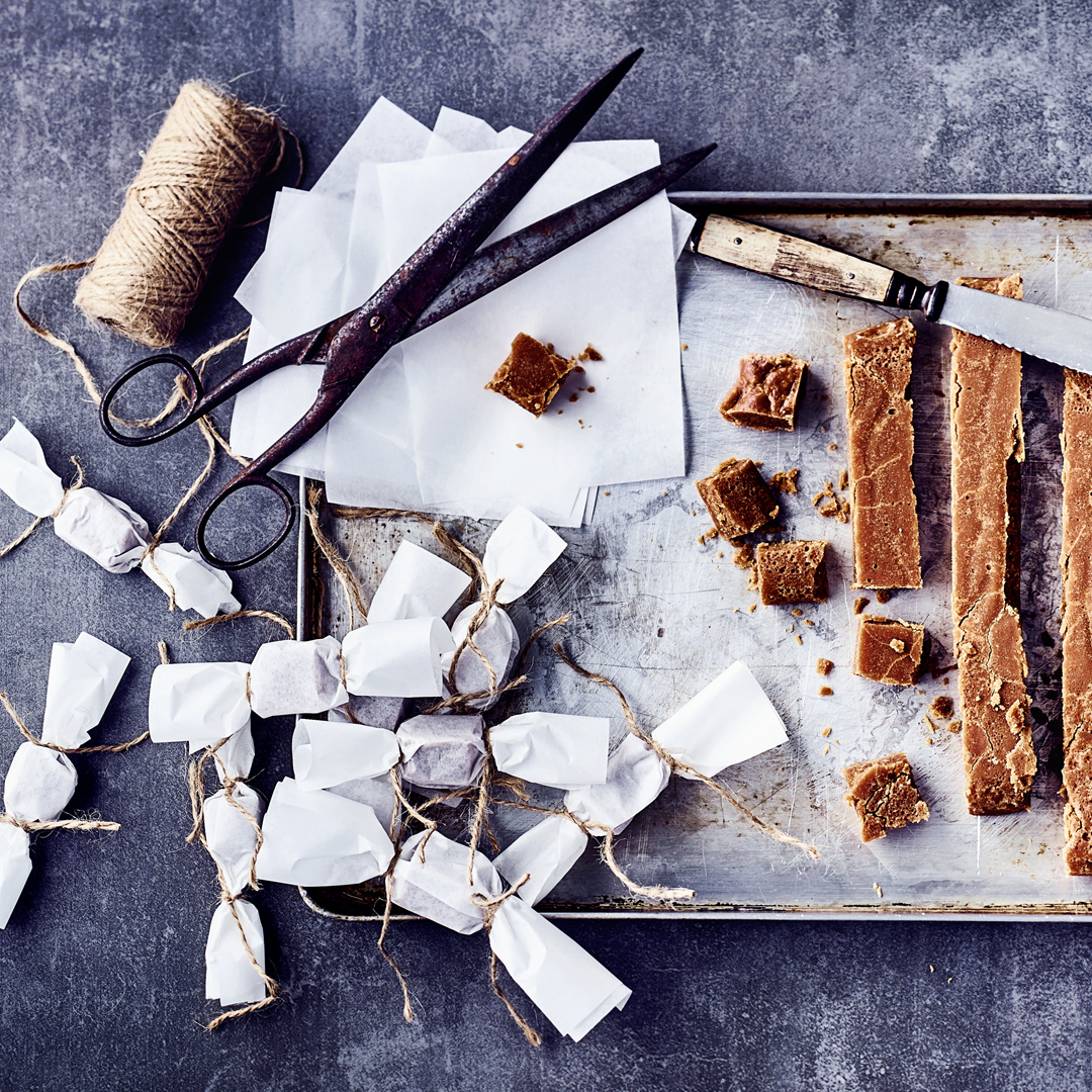 Karamellbonbons zum auf der Zunge vergehen lassen