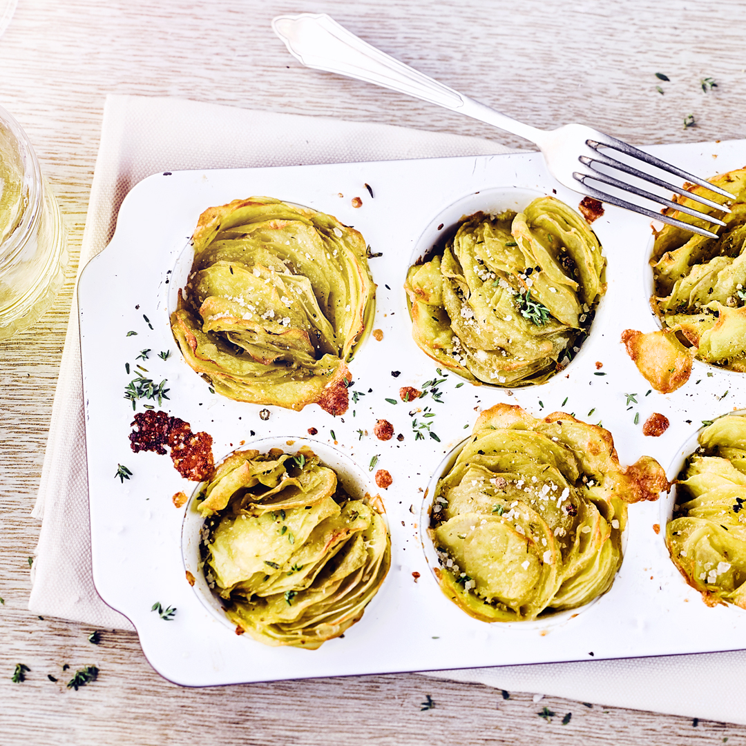 Kartoffel-Muffins mit Parmesan