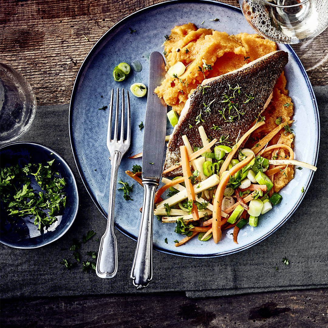 EDEKA Lachsforellenfilet gebraten Rezept