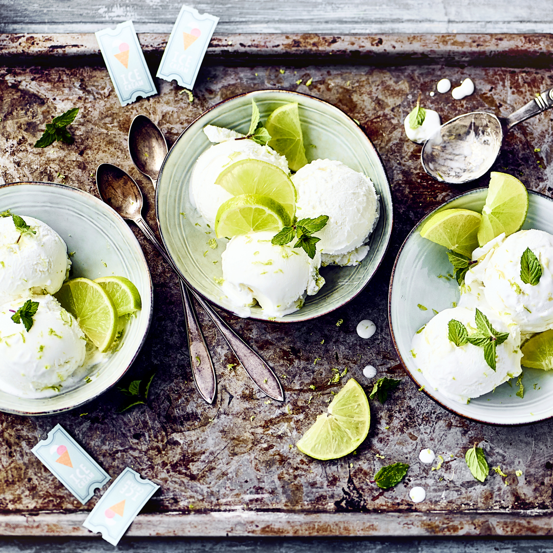 Limetten-Joghurt-Eis