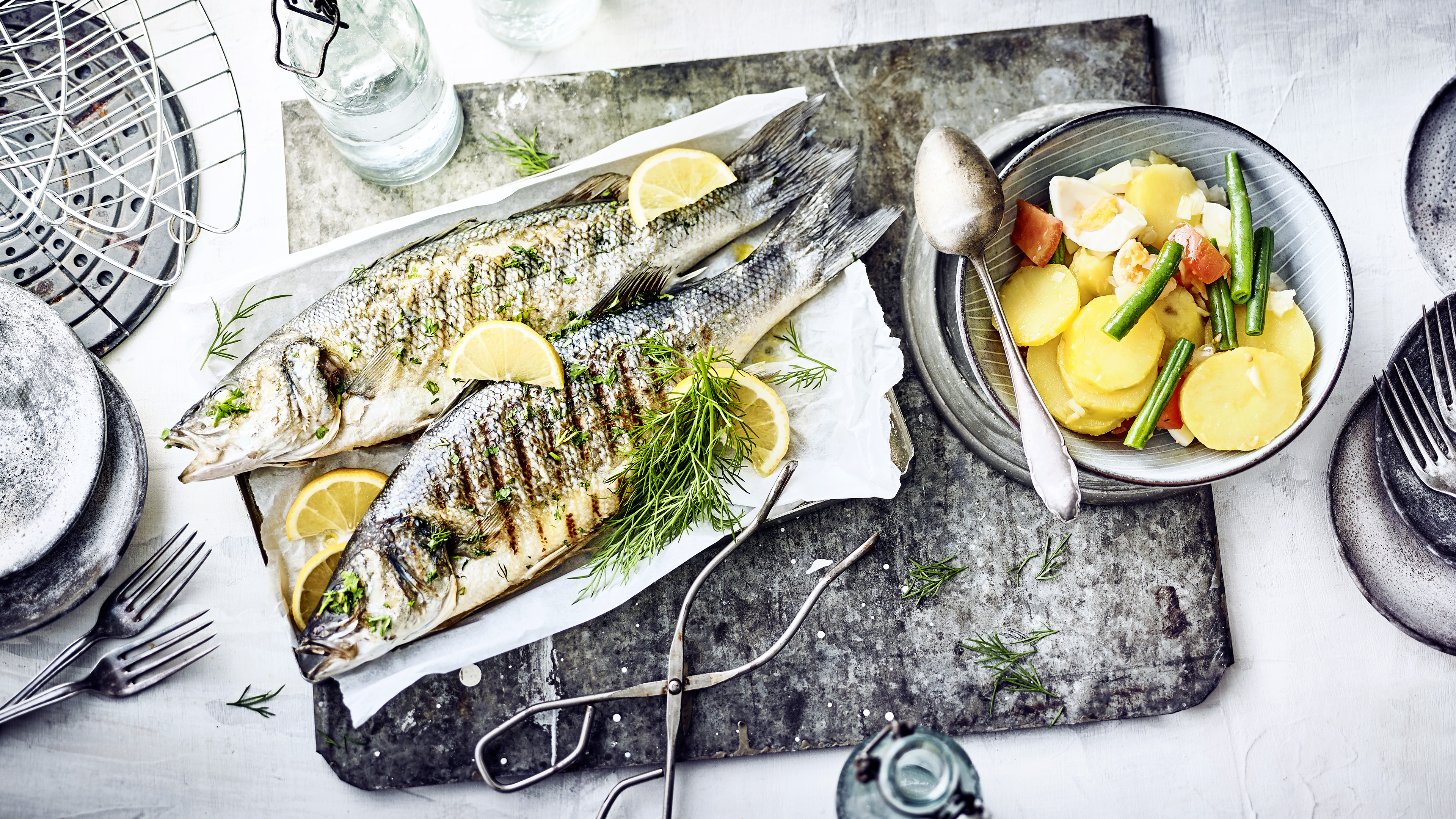 Loup de mer grille