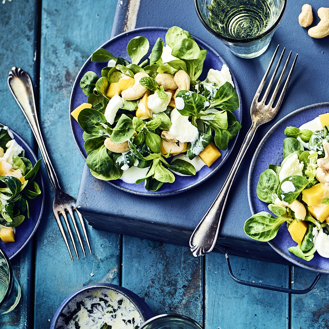 Entdecken Sie unser Rezept für Mango-Mozzarella-Salat.