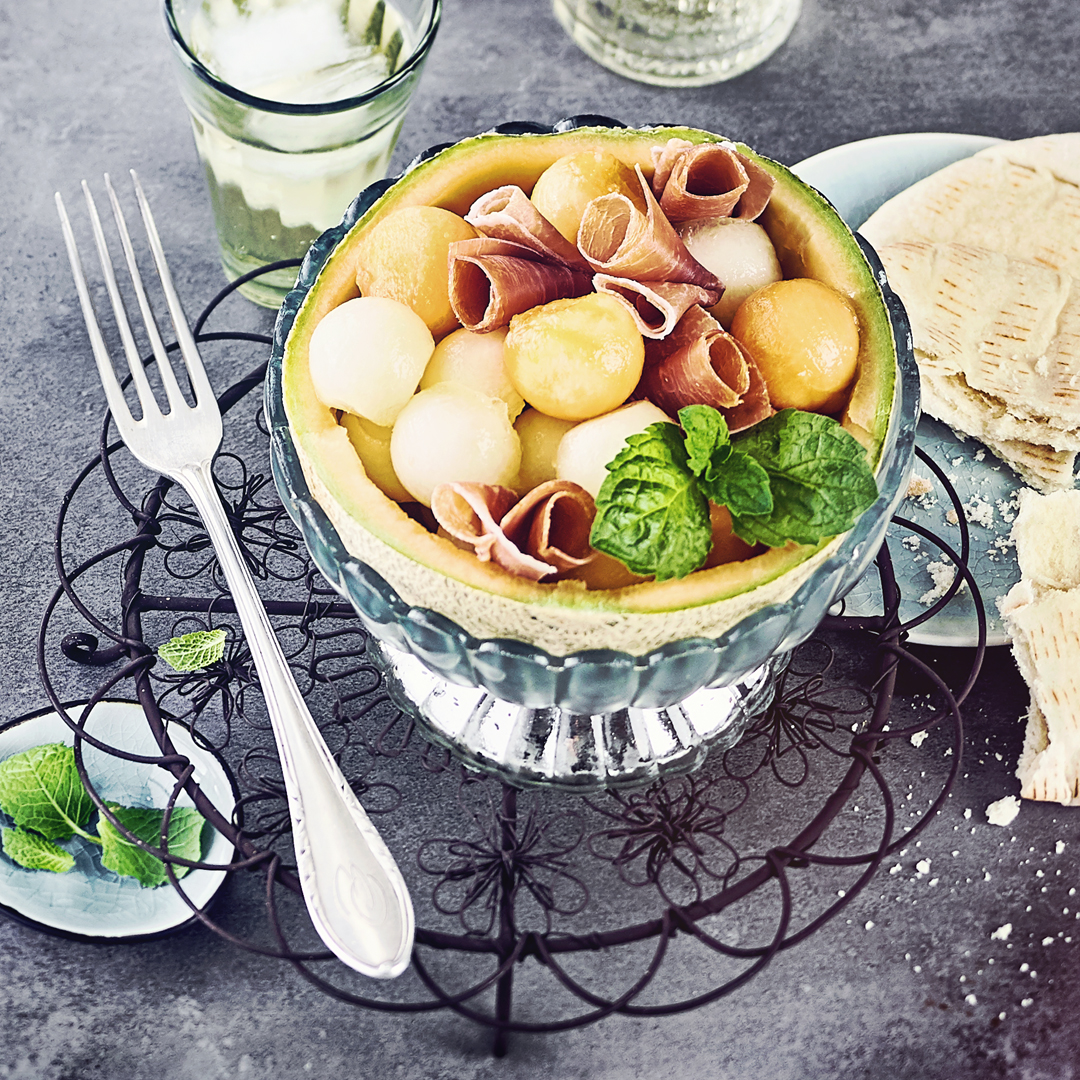 EDEKA Melone mit Serranoschinken Rezept 