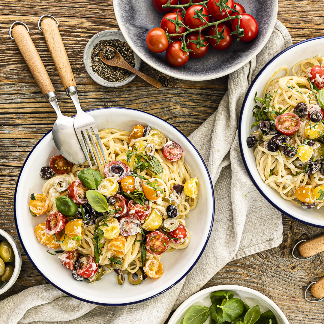 One Pot Spaghetti mit Tomaten