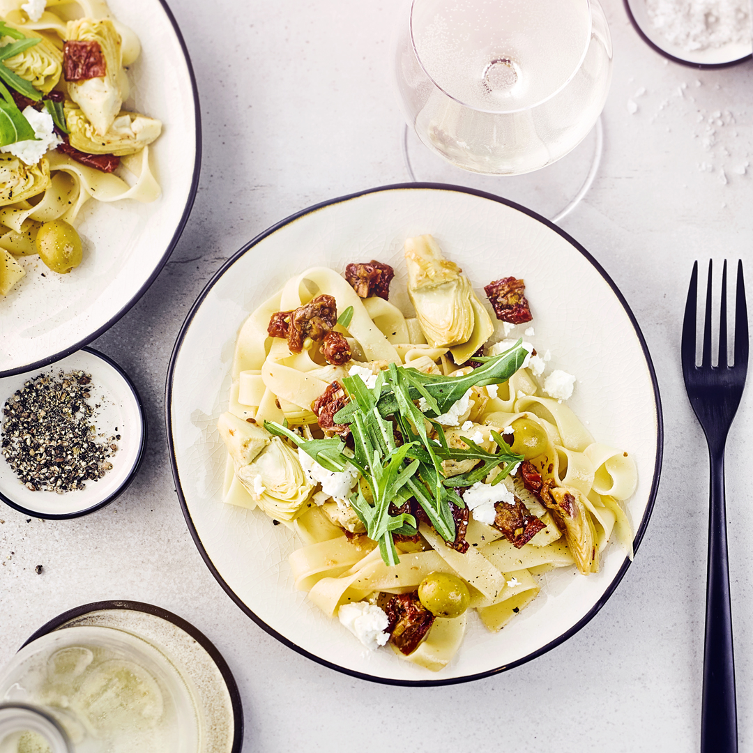 Pasta mit Artischocken