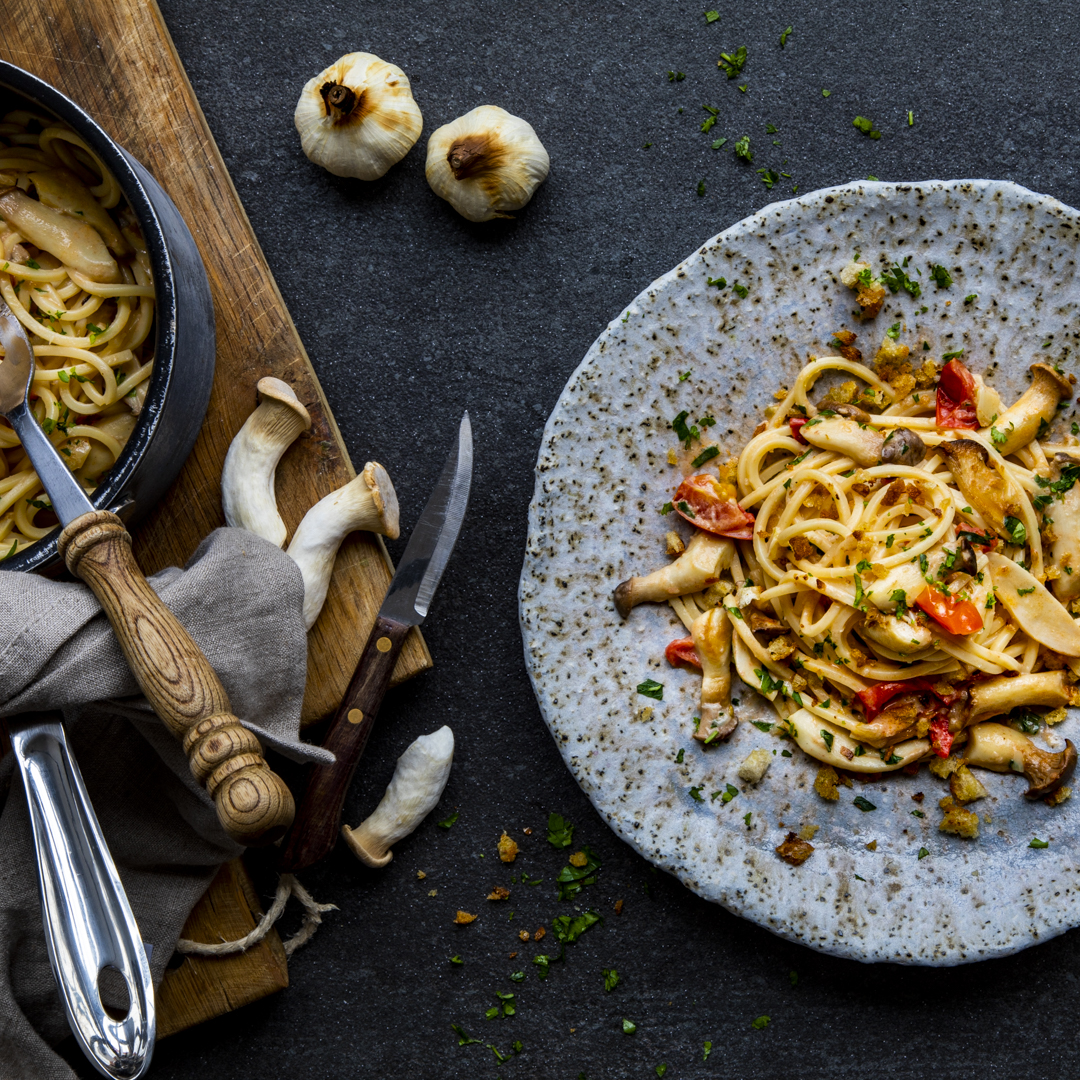 EDEKA Pasta mit Kräuterseitlingen 