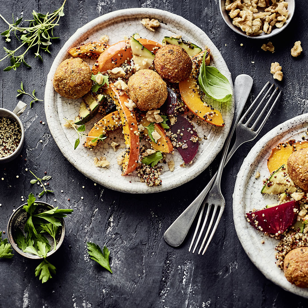 Quinoa-Falafel-Pfanne