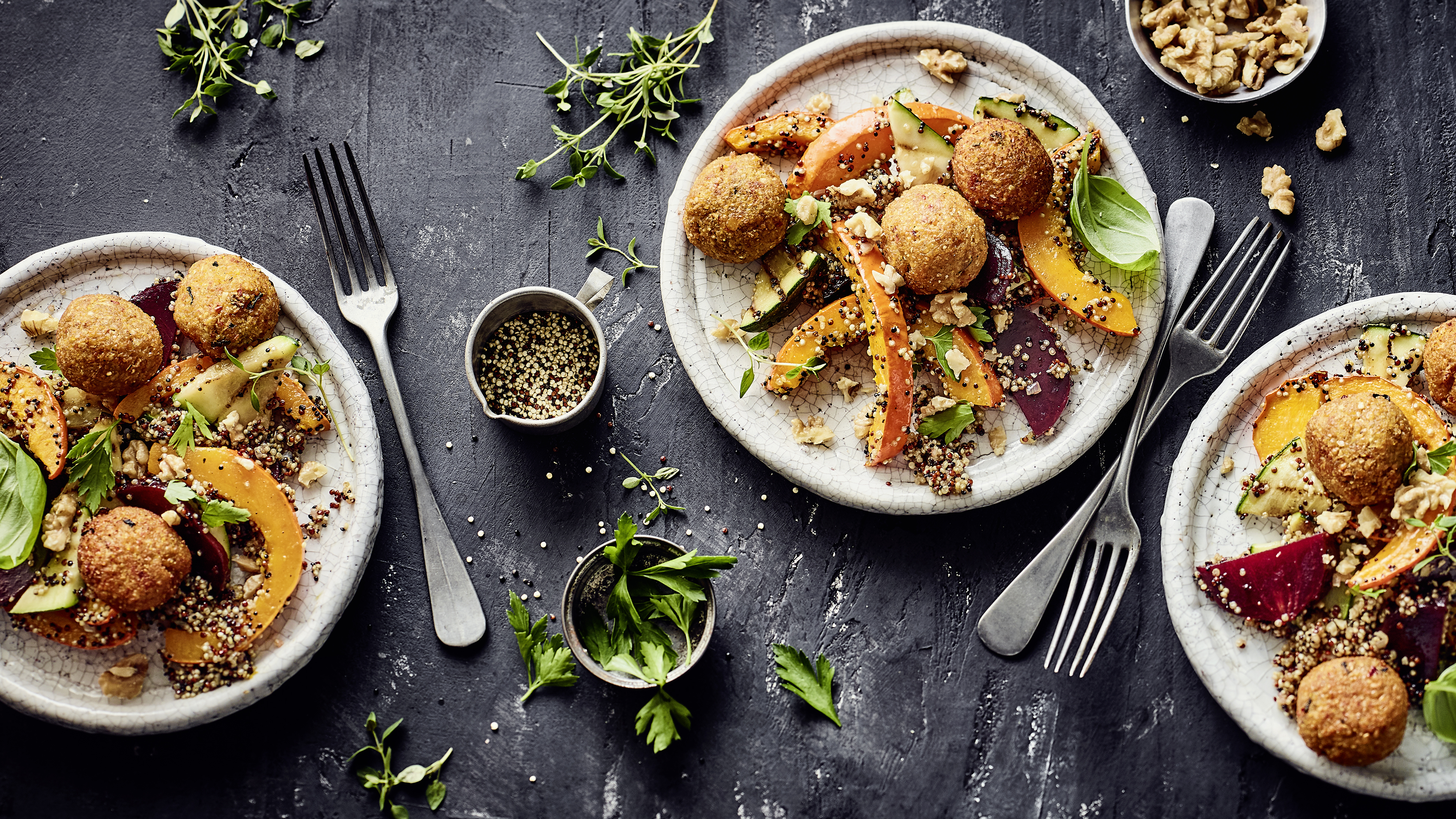 Quinoa-Falafel-Pfanne