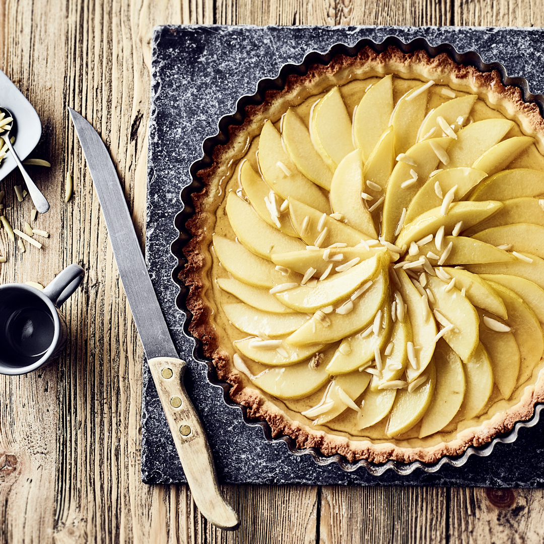 Herbstliche Quitten-Tarte mit Mürbeteigboden