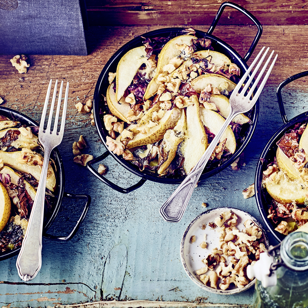 Radicchio-Birnen-Gratin