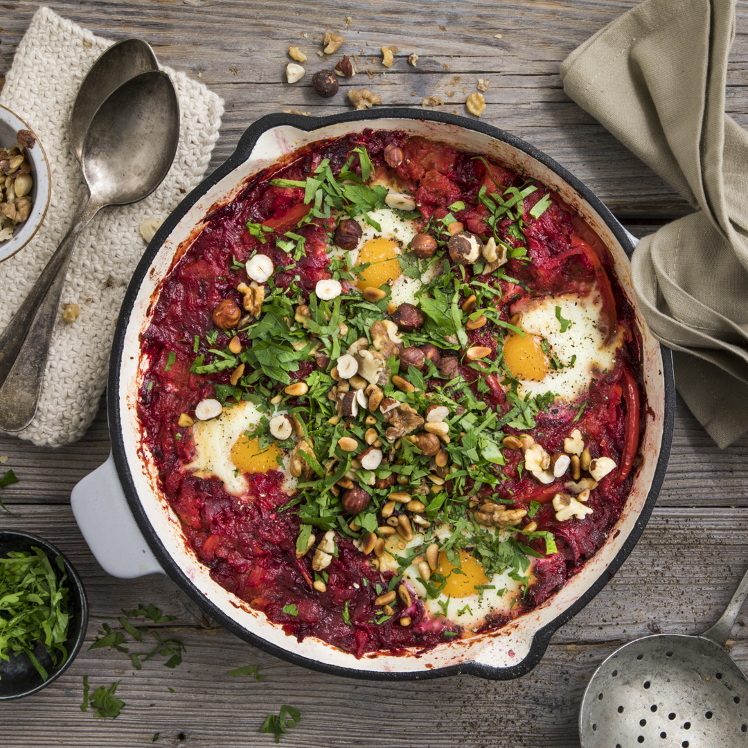 Rote-Bete-Shakshuka