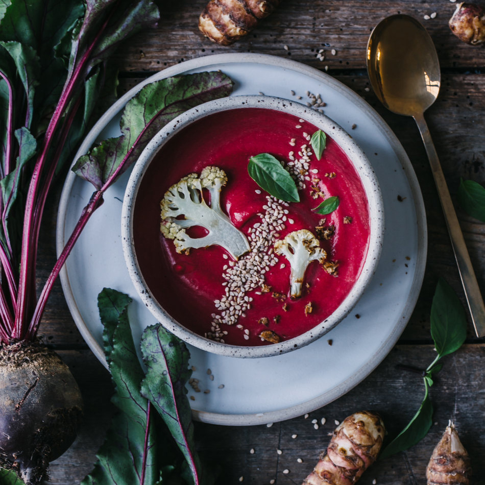 EDEKA Rote-Bete-Topinambur-Suppe Rezept