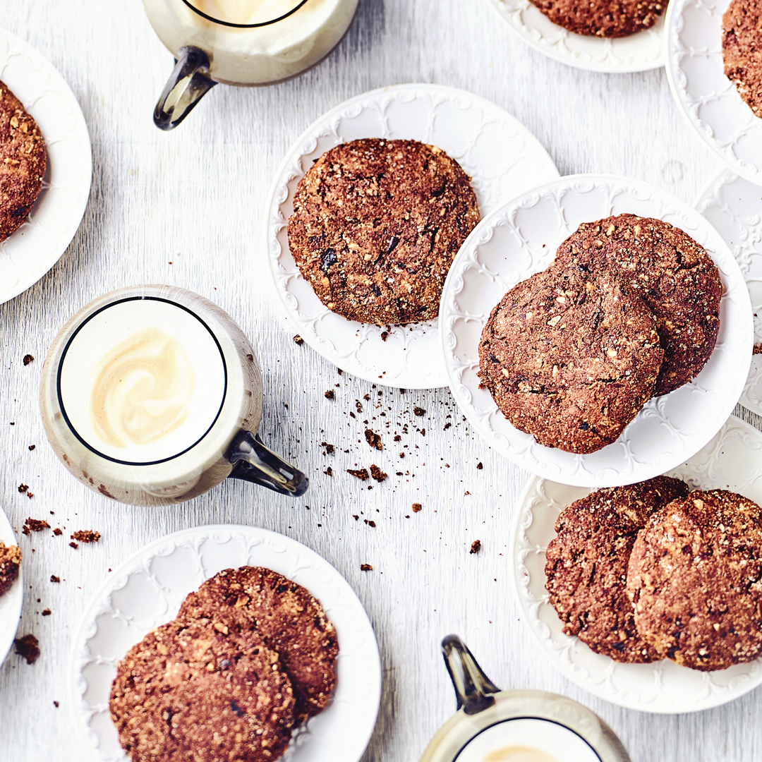 Schoko-Pflaumen-Cookies das exotisches Dinkelgebäck