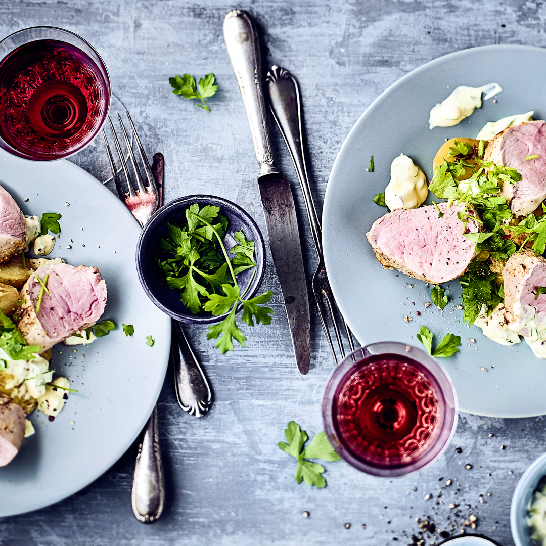 Schweinefilet mit Kartoffeln