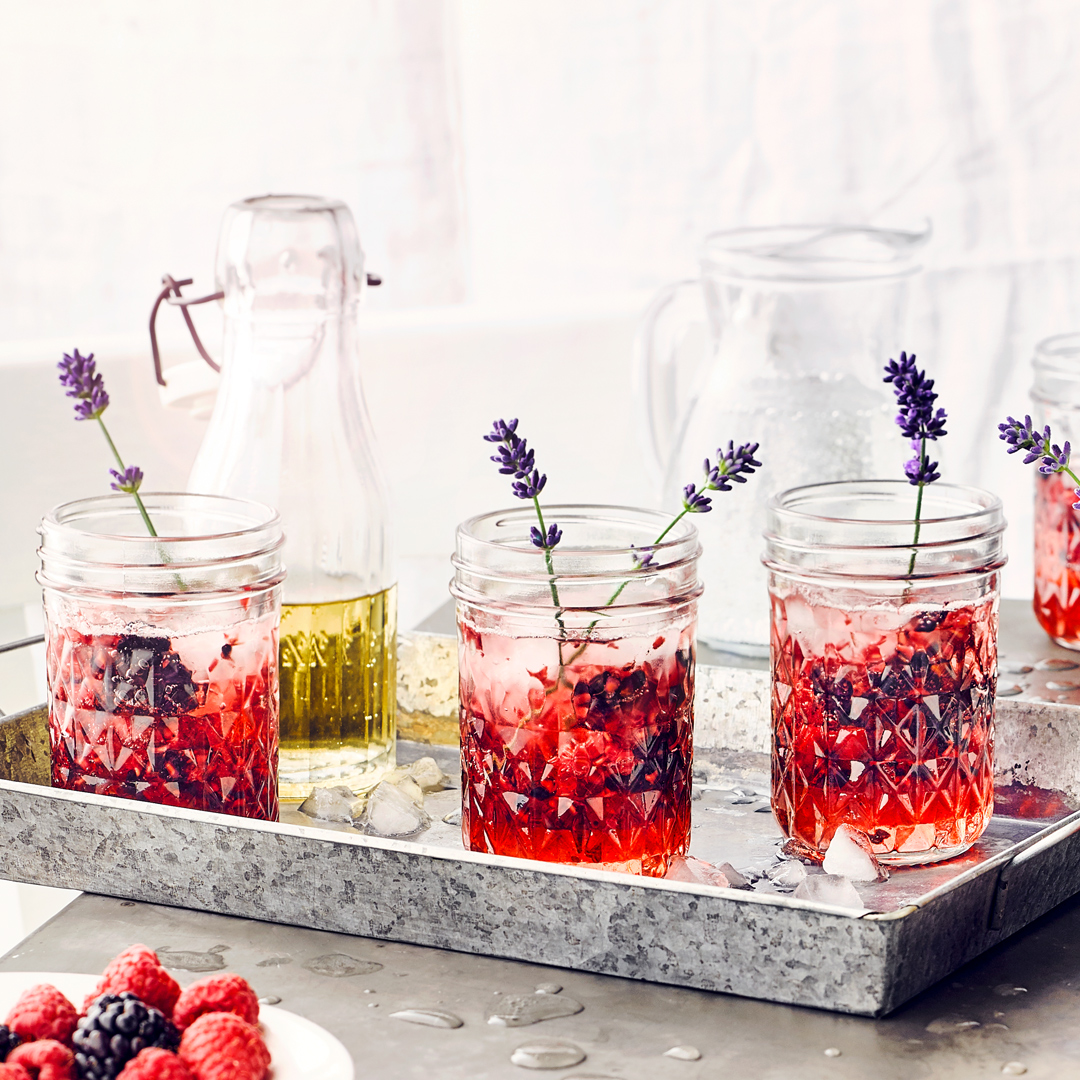 EDEKA Lavendel Beeren Shrub Rezept