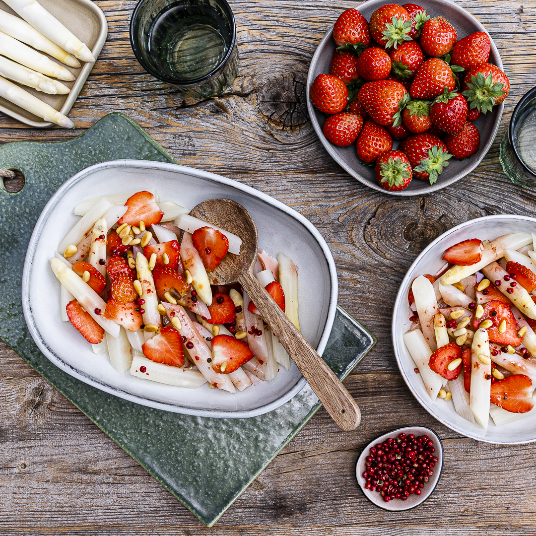Spargel-Erdbeer-Salat 