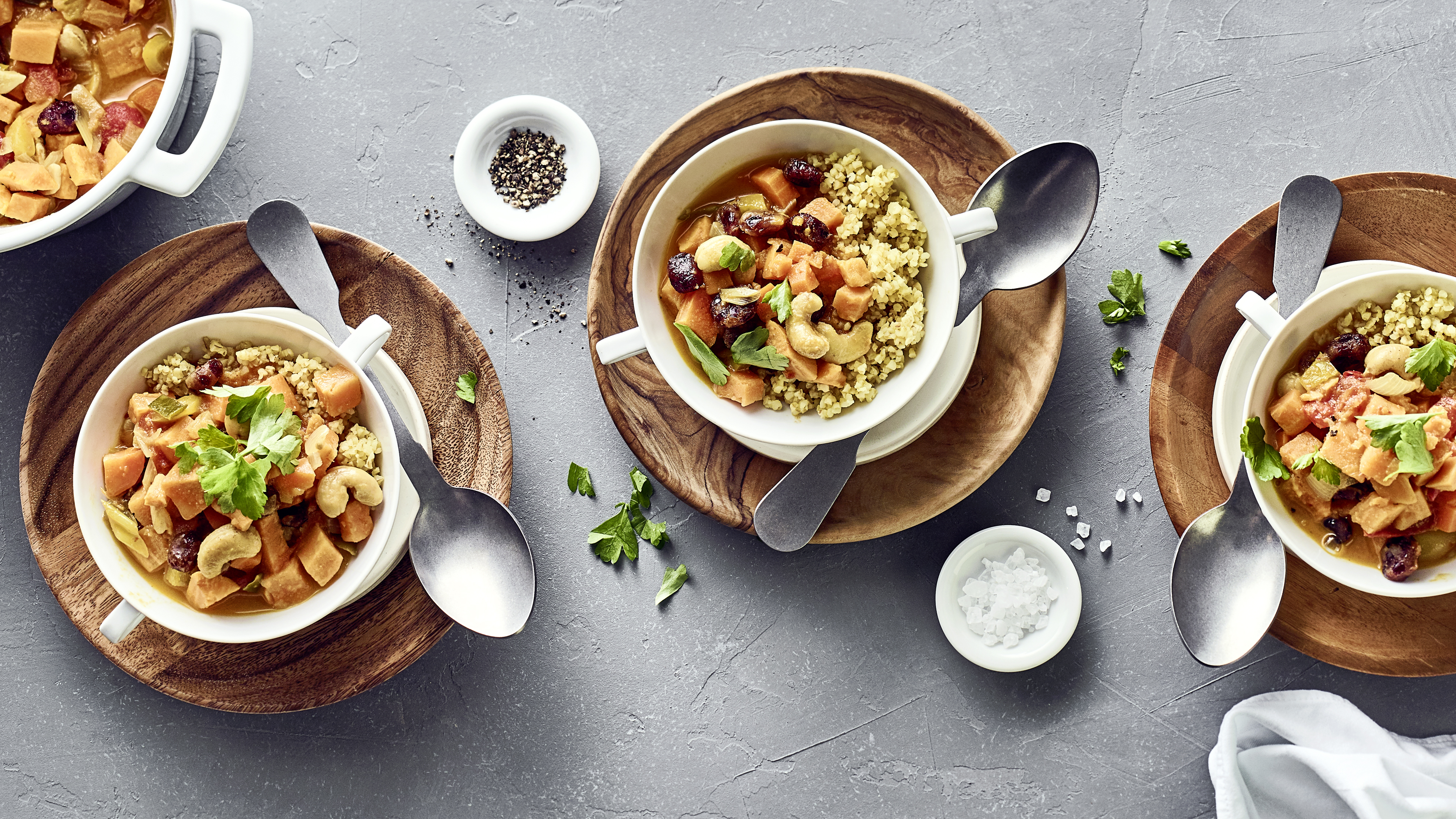 Süßkartoffellragout mit Couscous