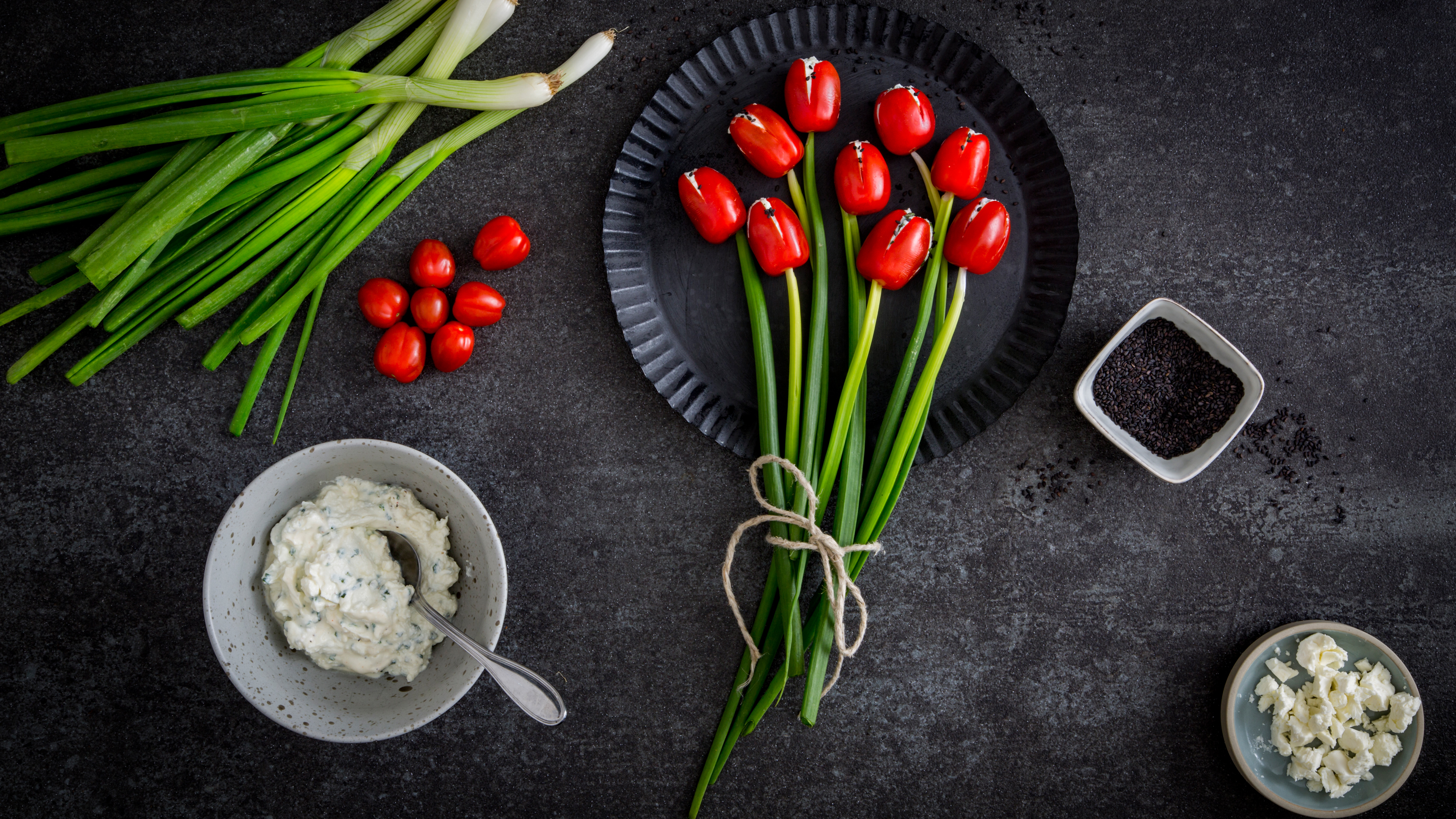 Tomaten-Tulpen