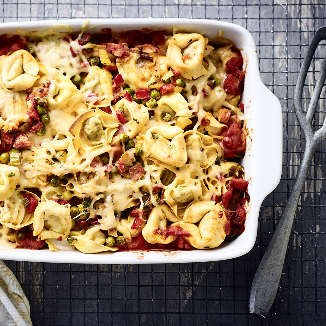 Tortellini-Auflauf mit Tomaten