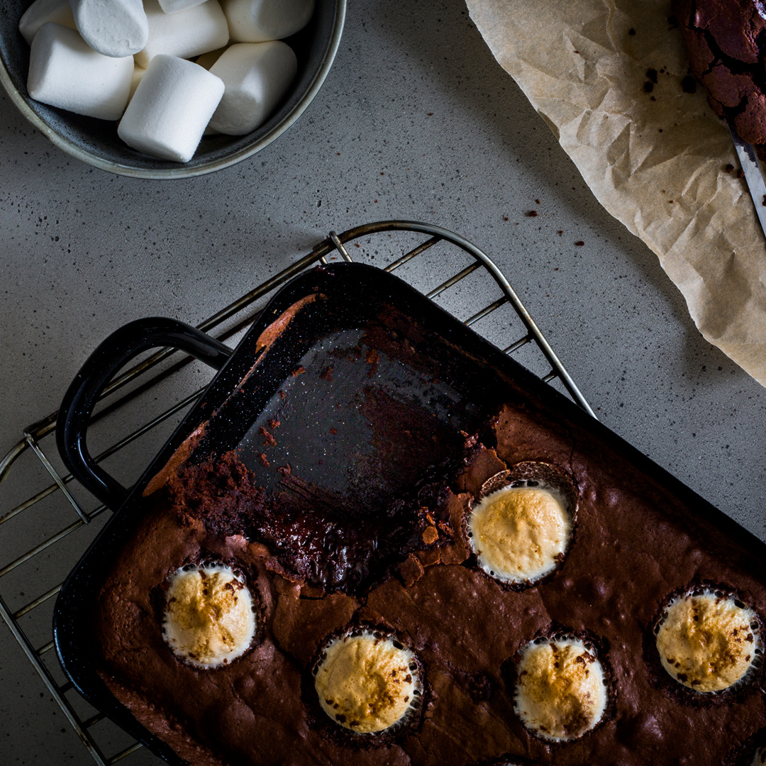 Whiskey-Brownies vom Grill