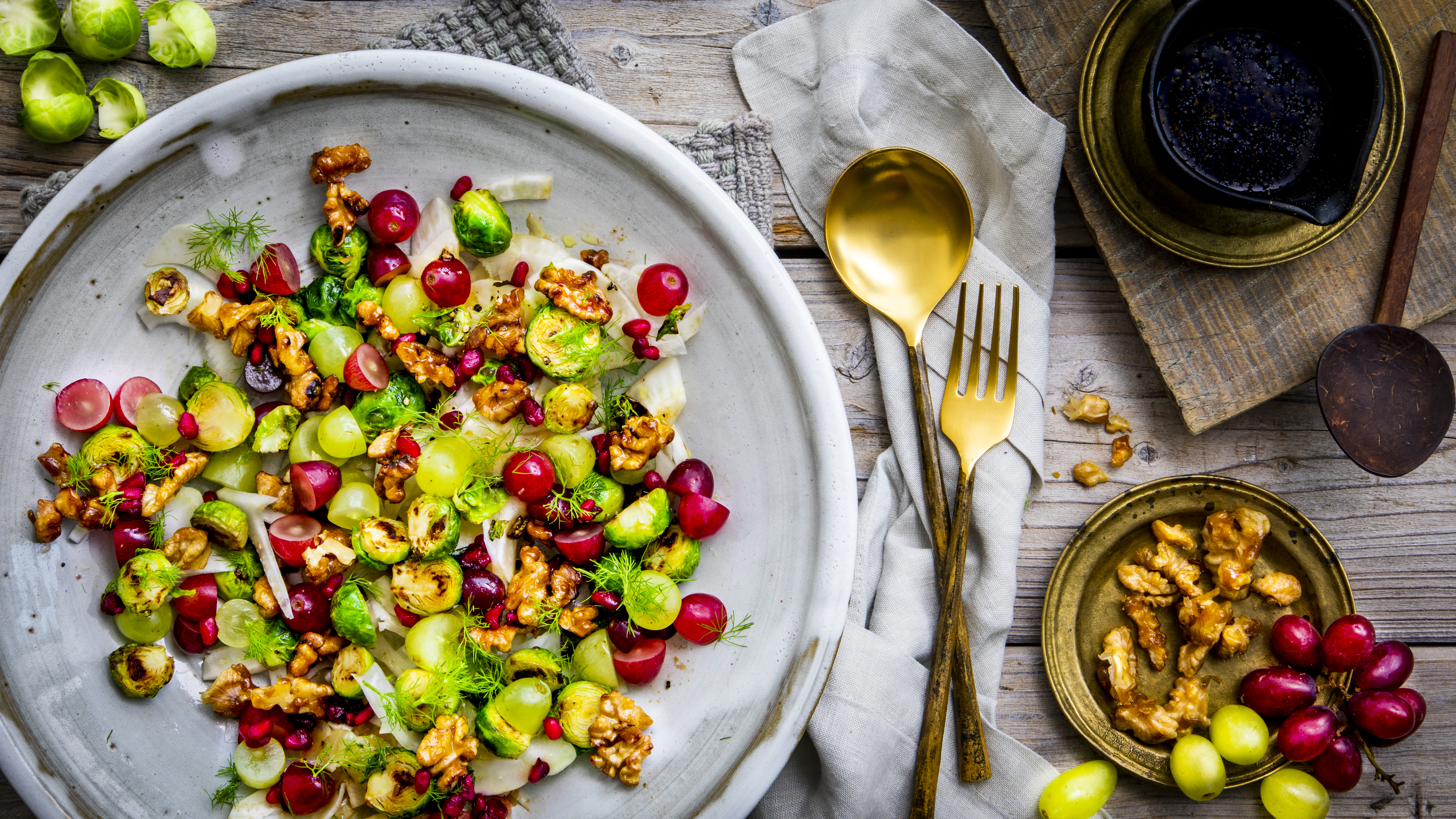 Wintersalat mit Mascarpone-Dressing