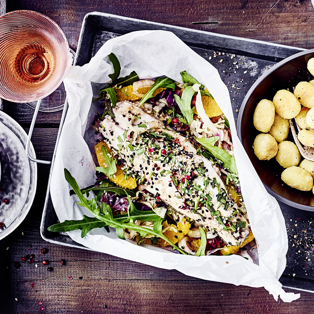 EDEKA Wolfsbarsch mit Chinakohl Rezept