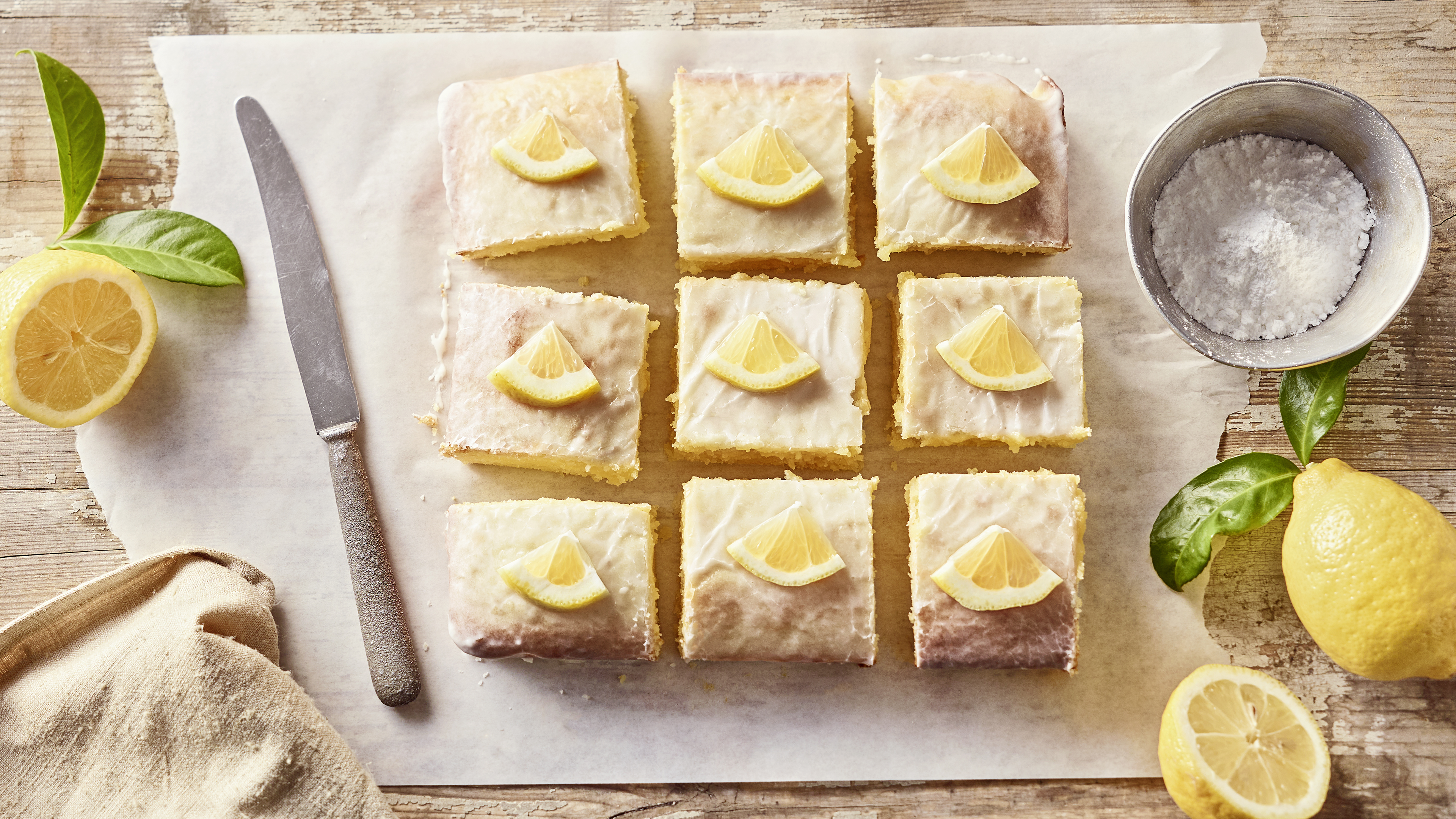 Zitronen-Brownies