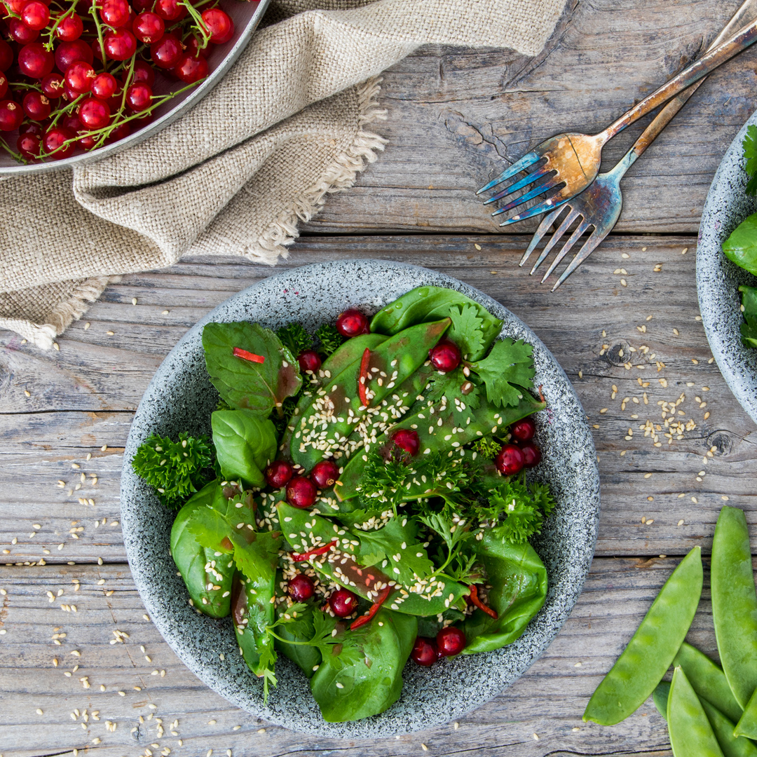 Zuckerschoten-Salat