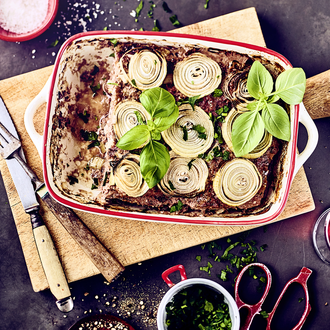 Zwiebel-Hackbraten