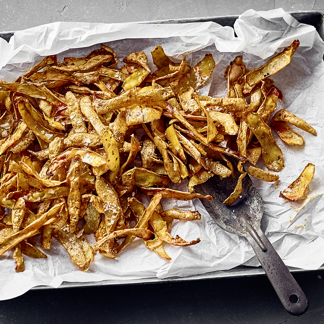 Chips-aus-Kartoffelschalen