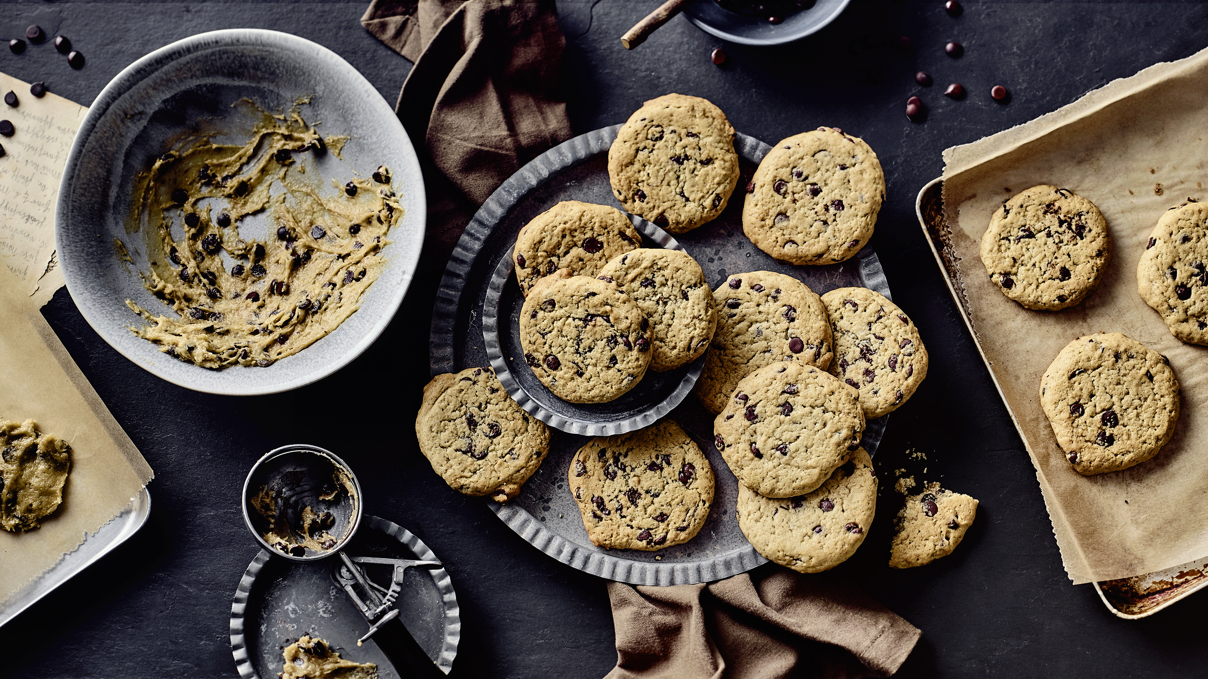 Vegane Chocolate Chip Cookies