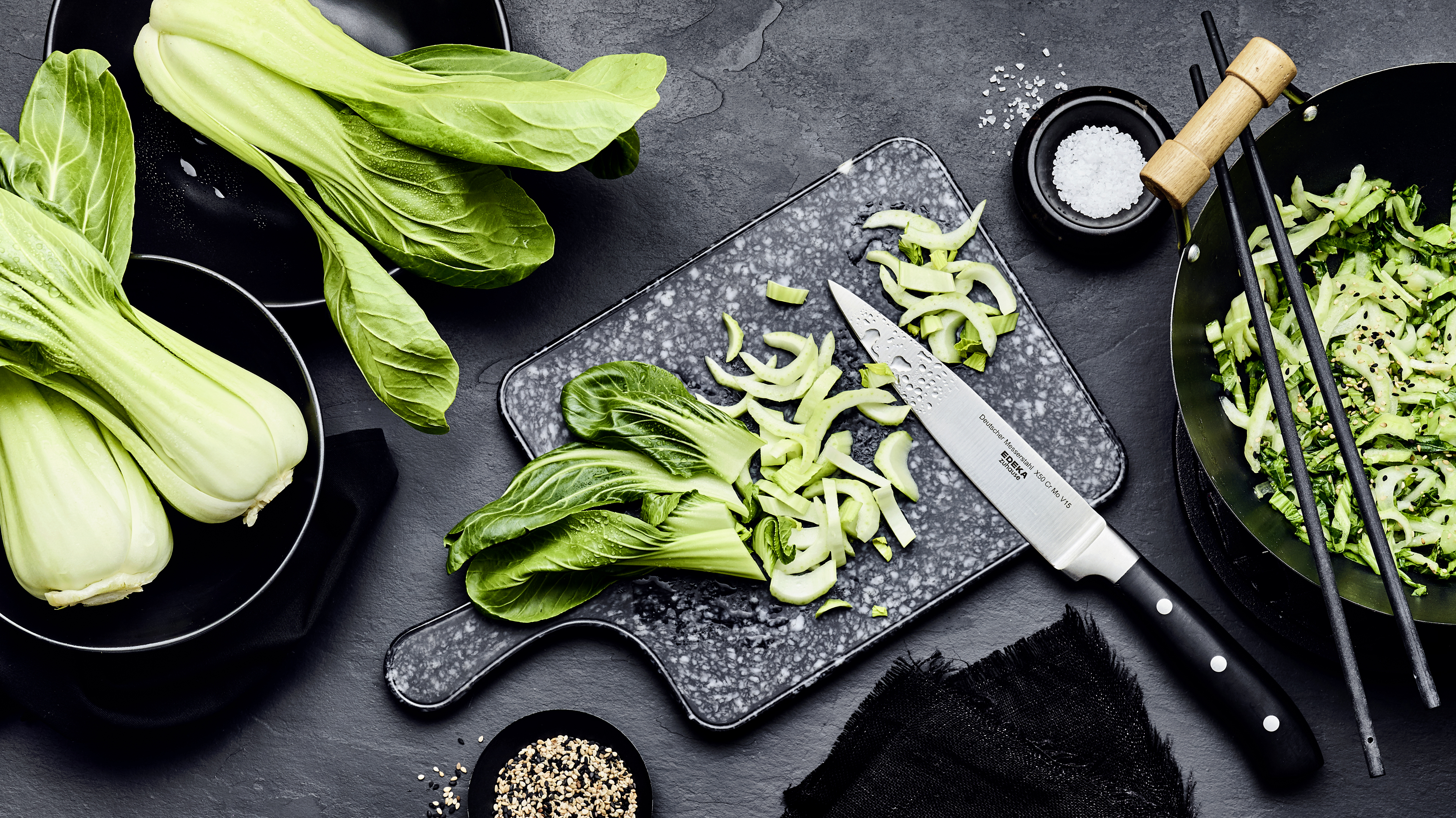 Pak Choi punktet mit würzigem Aroma 