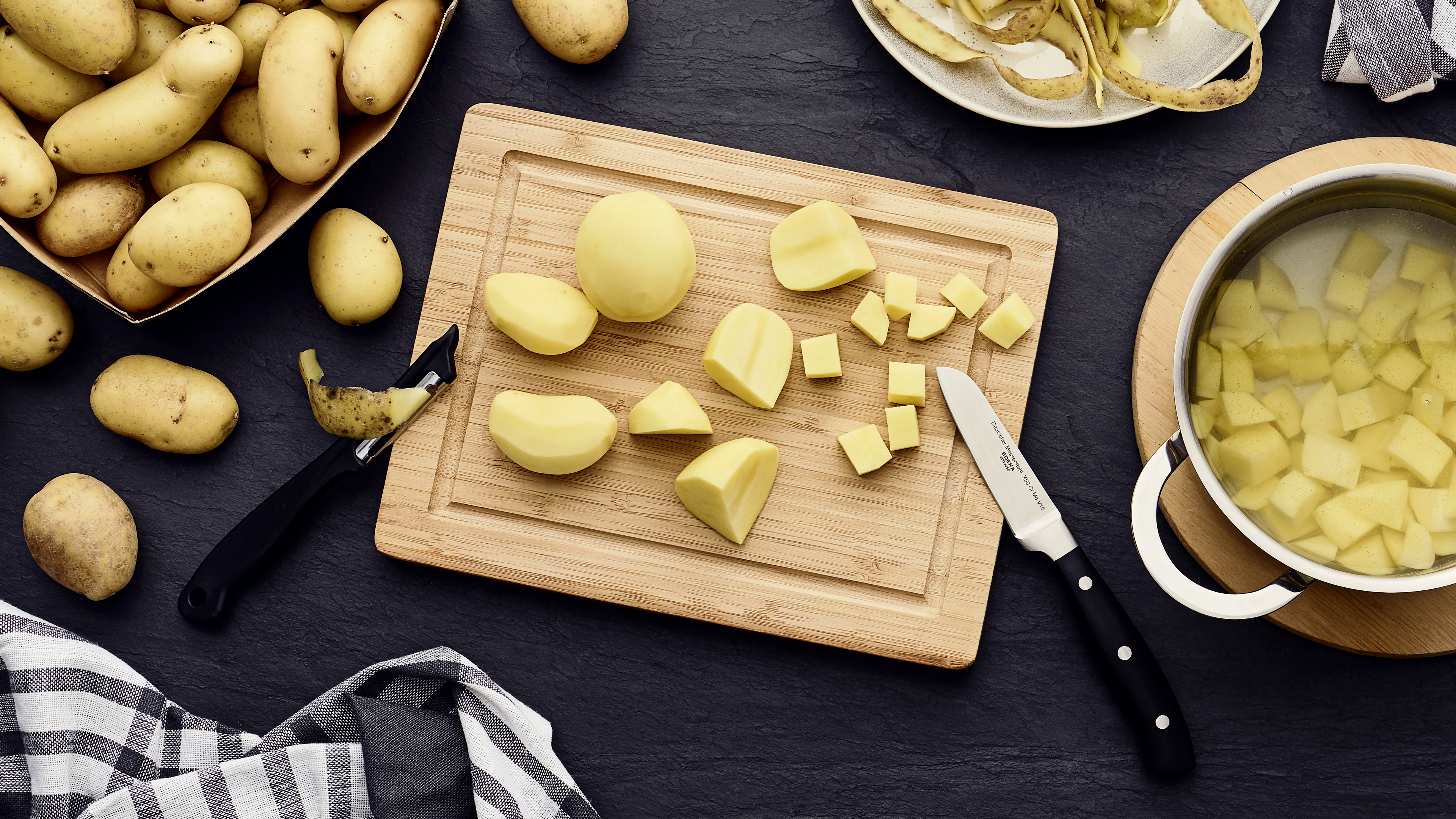 Garzeit von Kartoffeln verkürzen