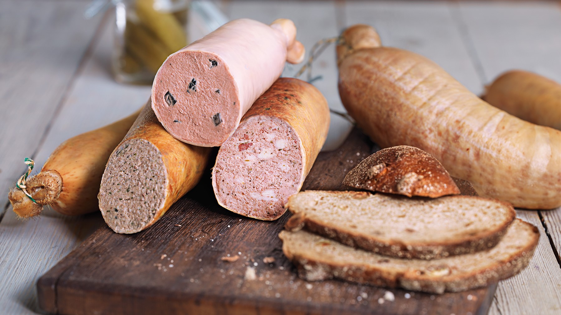 Leberwurst wird hauptsächlich als Brotaufstrich verwendet. 