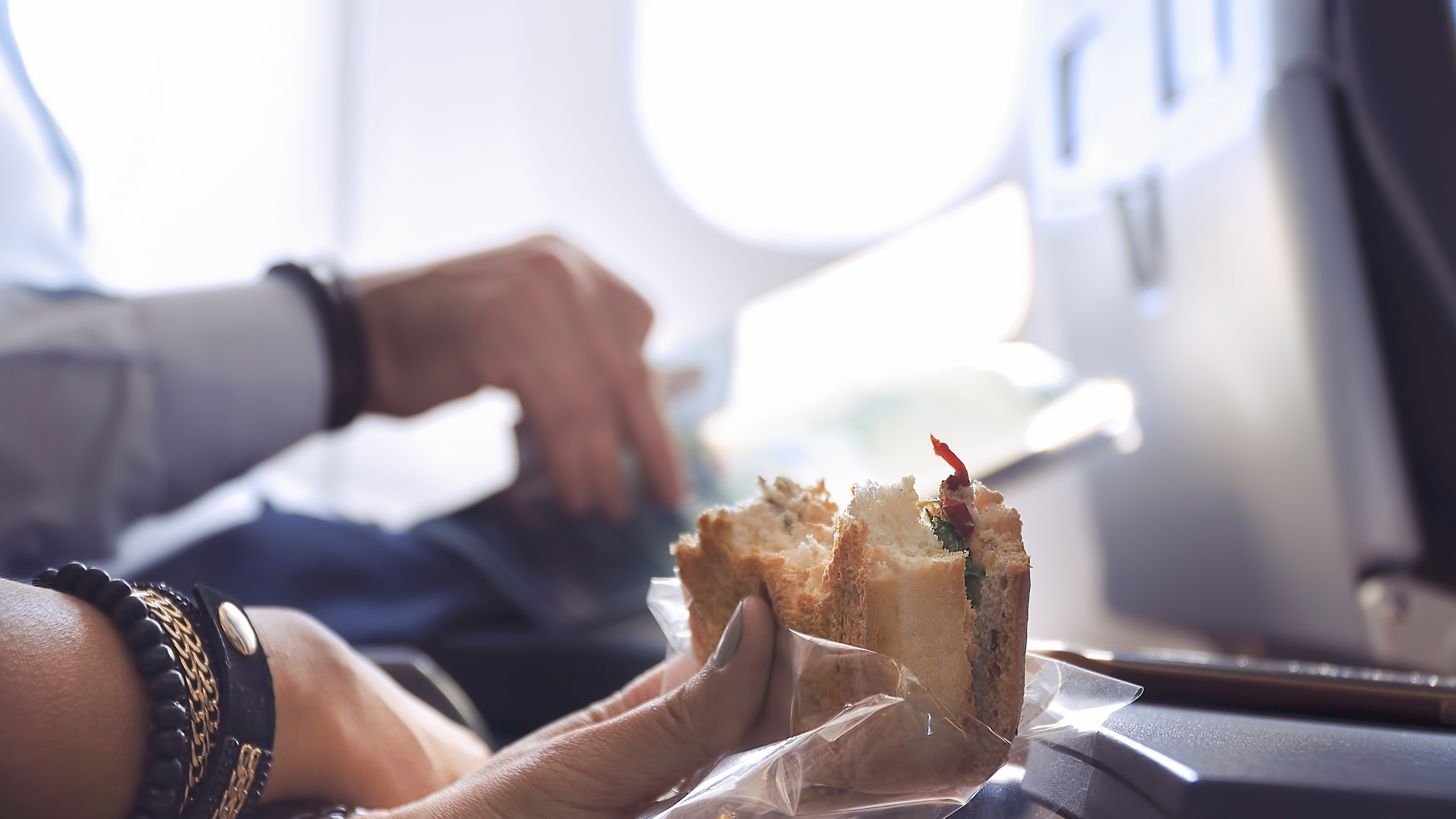 Essen im Flugzeug